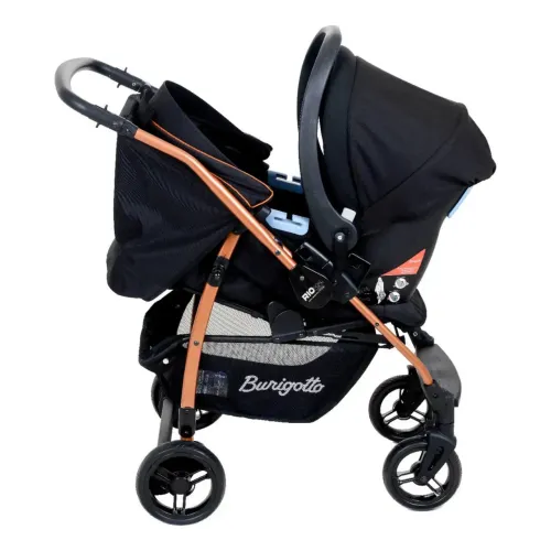 Carrinho de Bebê Burigotto Rio K 22 + Bebê Conforto - Usado