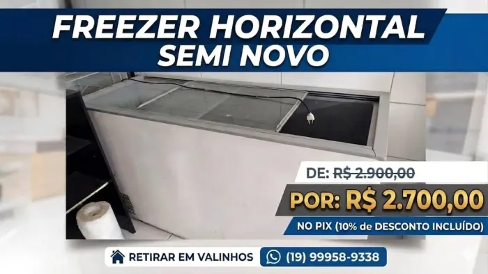 Freezer Horizontal 2500,00
