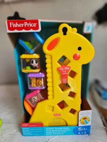 Brinquedo educativo para bebês - Girafa - Fisher Price - NUNCA USADO