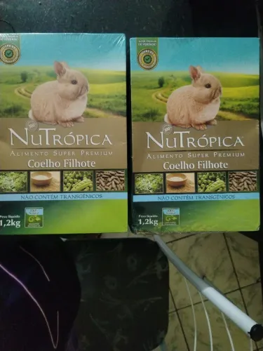 Ração de Coelho Nutropica, alimento super Premium. COELHO FILHOTE. 1,2KG