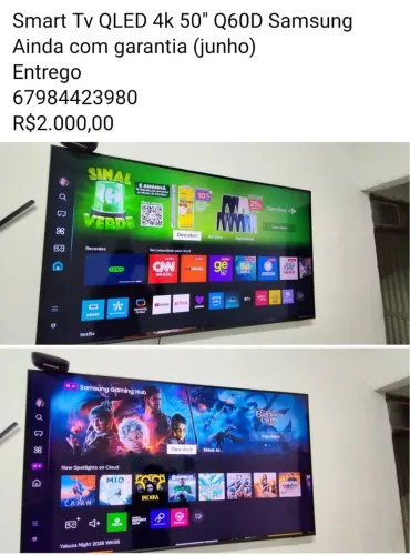 Smart Tv QLED 4K 50" Samsung - Q60D