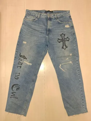 Calça Jeans Baggy tam 44 Bluesteel