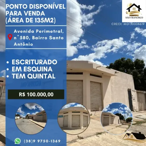 Ponto de venda em esquina disponível para venda.