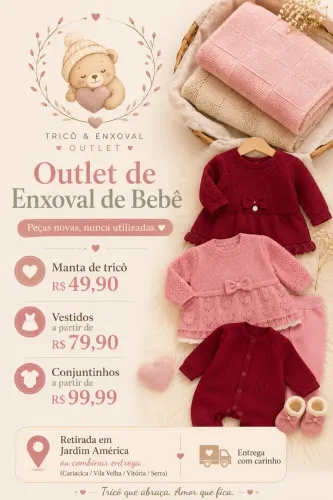 Tricô e Enxoval: Outlet de Enxoval de Bebê 