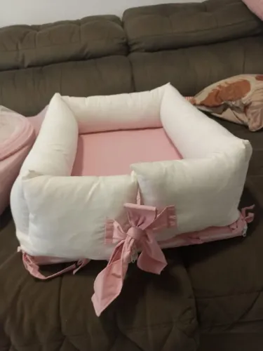 Ninho tikinho + trocador rosa