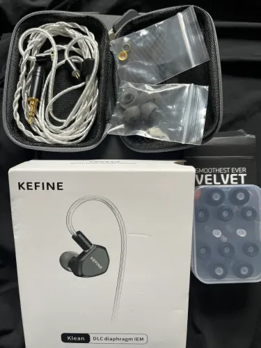 KEFINE Klean IEM HiFi DLC Driver - Fone Monitor Intra + Case e Acessórios