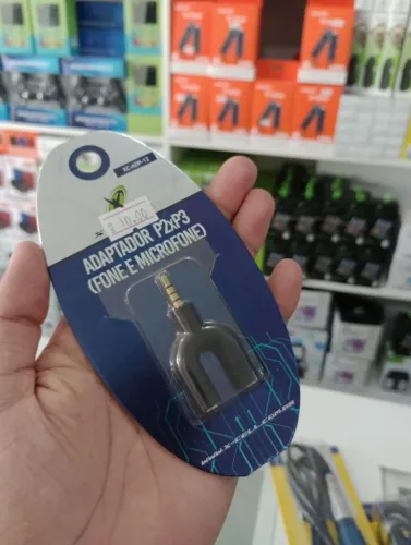 Adaptador P2xP3 (fone e microfone)