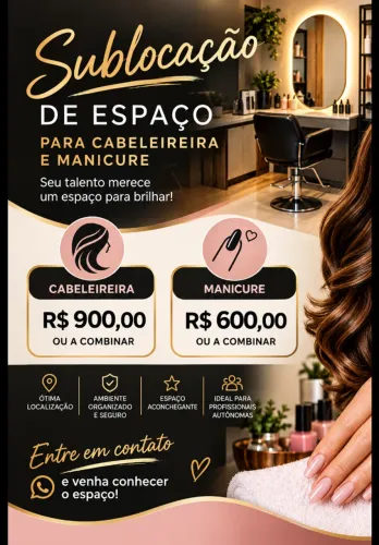 Parceria em salão de beleza