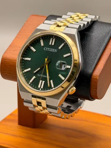 Relógio Citizen Tsuyosa NK0024-57XN Automático Dourado