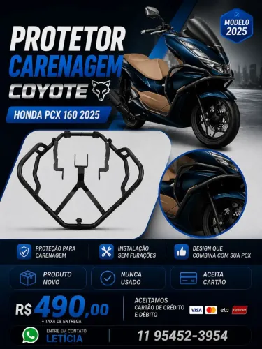 Protetor de carenagem Pcx