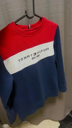 Moletom sem touca tommy hilfiger TAM 12/14