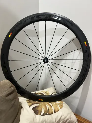 Roda carbono mavic perfil 50mm freio ferradura