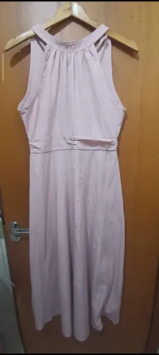Vestido rosa midi - Veste do 38 ao 40. Usado 2 vezes.Chamar no WhatsApp *