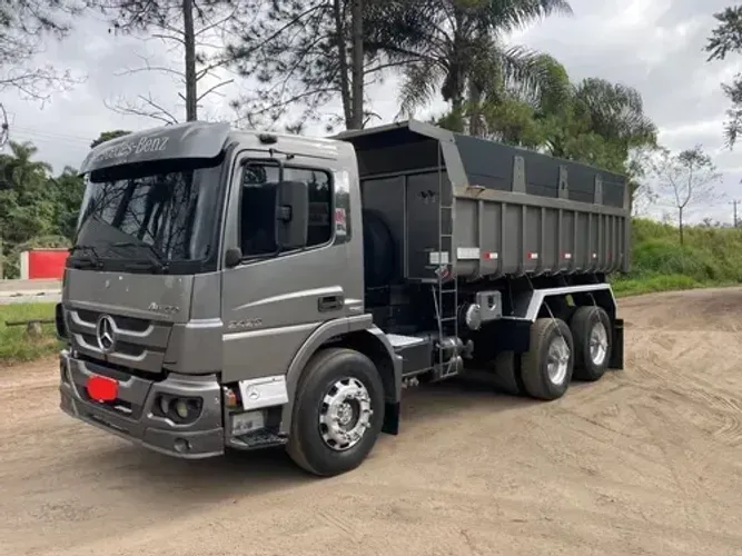 atego 2429 6x2 ano 2015 caçamba 