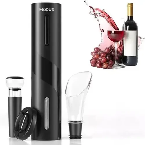 Abridor Elétrico kit Automático De Vinho Garrafa Saca Rolha