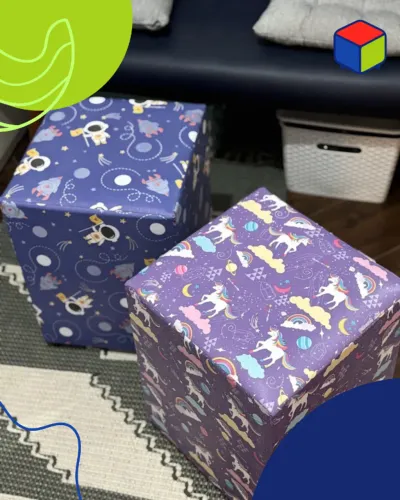 Puff Banqueta Estampado