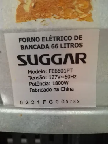 Forno elétrico SUGGAR