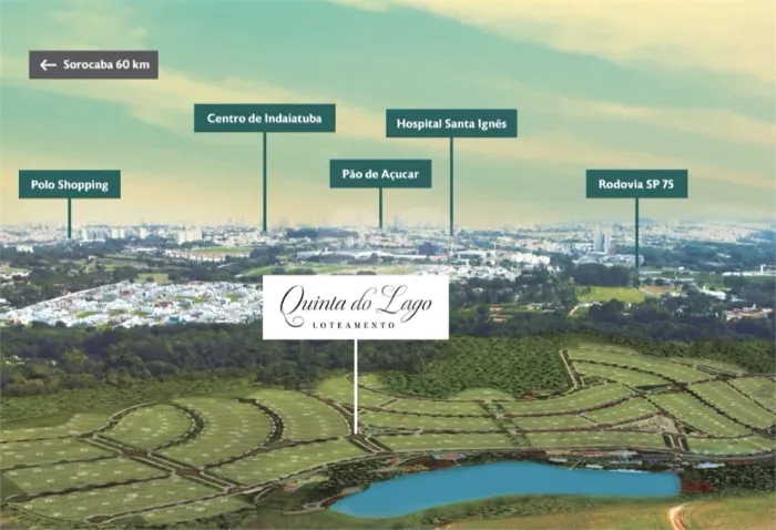 Venda - Terreno a venda no Condominio Quinta do Lago, em Indaiatuba, São Paulo. R$ 890.000