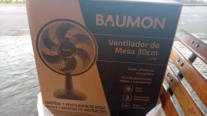 Ventilador novo na caixa