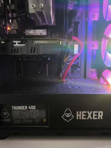 GTX 1650 4GB + FONTE MANCER 400W, APENAS 1 ANO DE USO