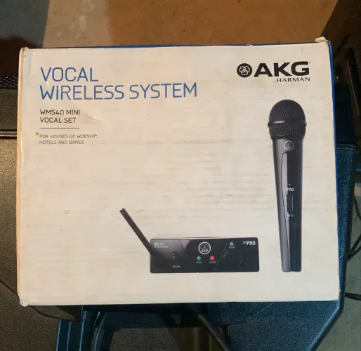 Microfone Sem Fio AKG WMS40 Mini Vocal Set