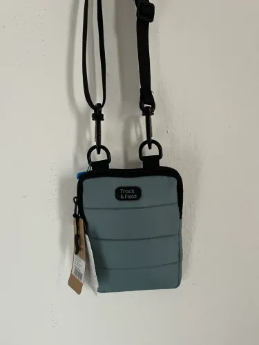 Bolsa / Bag / Shoulder Bag Track & Field (puffer verde/cinza)