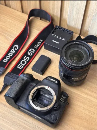 Canon EOS 6D Mark II + Canon 24-105mm f/4 L IS USM - Kit Profissional Completo