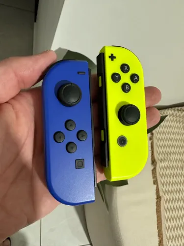 Joy-con Nintendo Switch Joycons L R sem fio azul/amarelo neon
