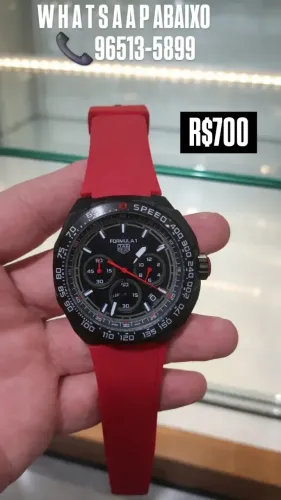Relógio TAG HEUER FORMULA 1 ORACLE PULSEIRA VERMELHA