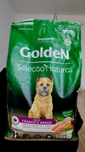 RAÇÃO GOLDEN SELEÇÃO NATURAL - CÃES IDOSOS PEQUENOS