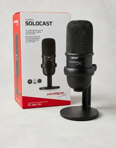 Hyperx Solocast Black Microfone Condensador Usb