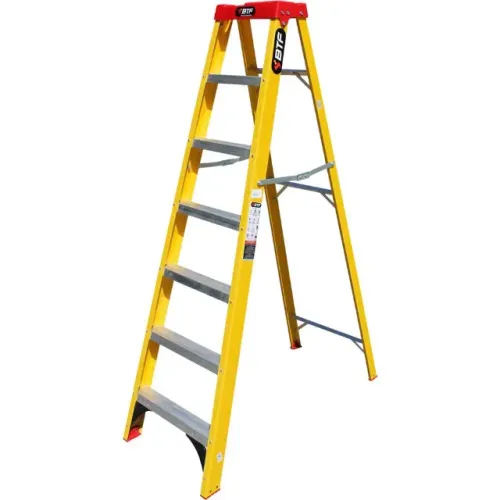 Escada de fibra tesoura prática, 6 degraus, para eletricista, EFP9901 BOTAFOGO