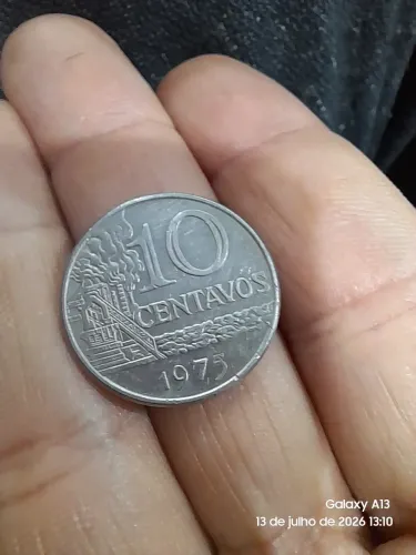 Moeda 10 centavos 1975