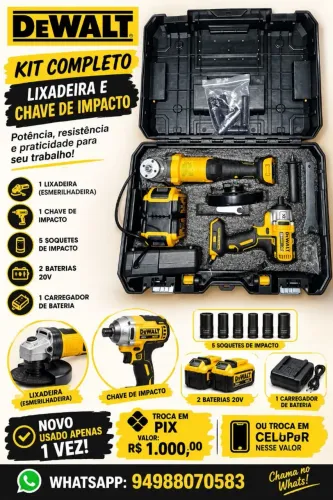 Kit de lixadeira a bateria