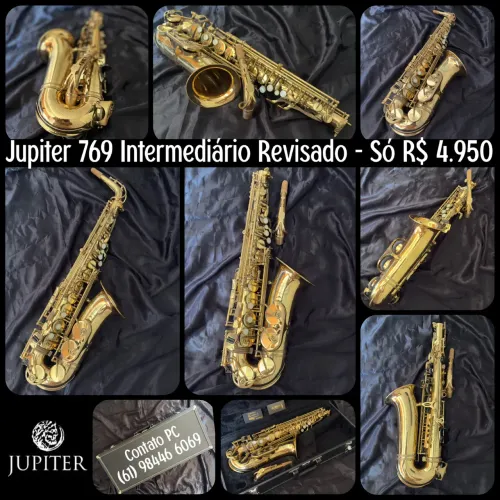 Sax Alto Júpiter 769 - Modelo Intermediário | Revisado e com Garantia