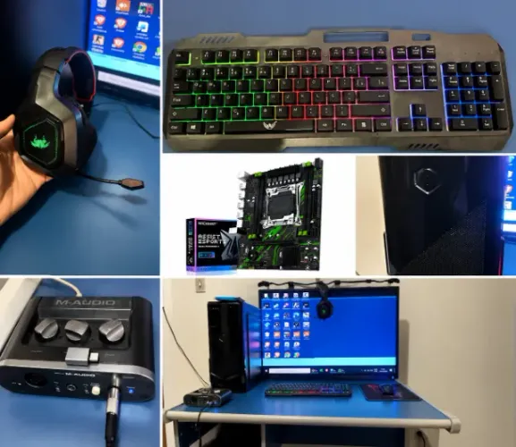 PC GAMER + MONITOR 39+PLACA AUDIO? - JOGAR, GRAVAR E STREAMING! ?