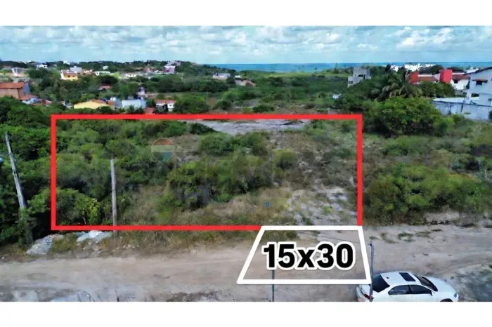 TERRENO À VENDA EM TABATINGA I, CONDE-PB, COM VISTA MAR E ESPAÇO PARA CONSTRUIR