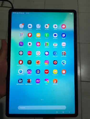 TABLET S10 FE PLUS COM CANETA SPEN ORIGINAL MAUSE TECLADO CAPA 