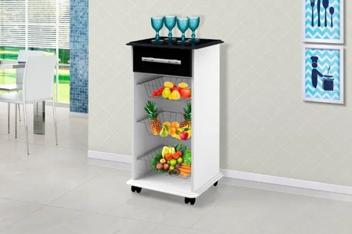 Fruteira / Balcão com rodízios! Pronta Entrega  !