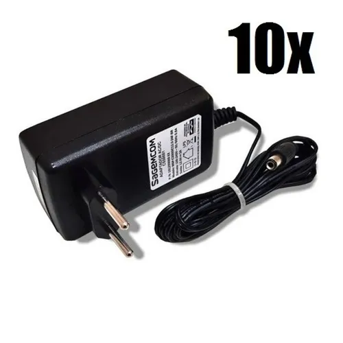 kit 10 unid Fonte Bivolt 12V 2A com Led Plug P4 Marca Variadas Original