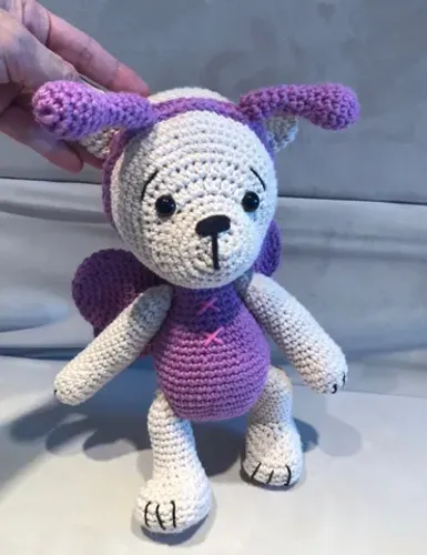 Pelúcia croche amigurumi abelha 