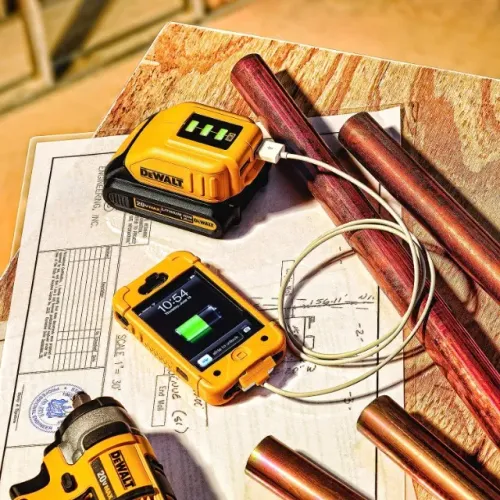Dewalt Adaptador USB para Bateria 12V - 20V MAX* Litio-Ion Apenas Ferramenta DCB090