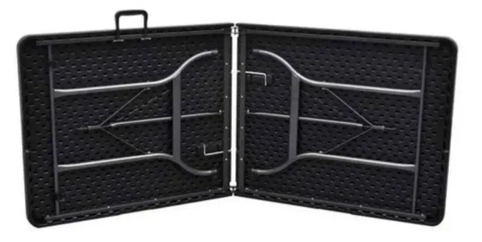 Mesa portátil dobrável preta 1.80 metro (promoção) novo 