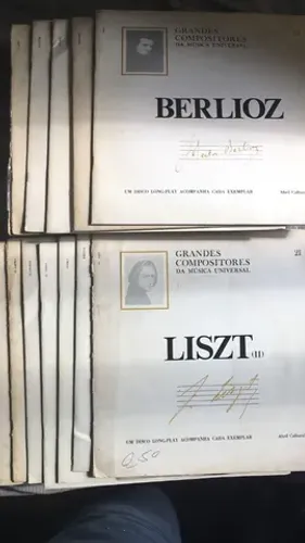 12 vinils Grandes compositores da música universal - lote com 12 vinils
