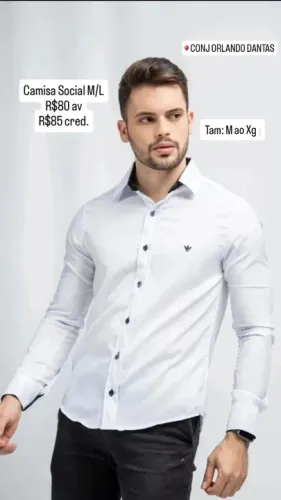 Camisa Social Manga Longa