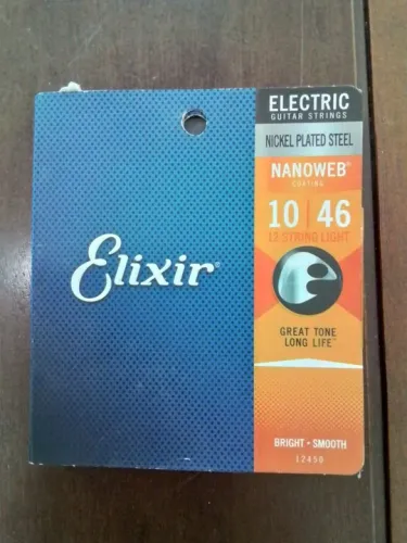Encordoamento elixir 010 guitarra 12 cordas