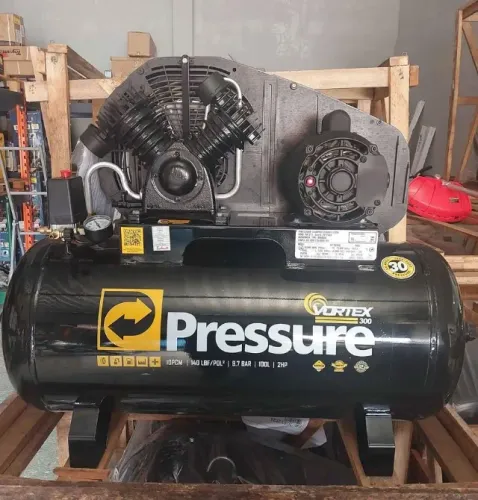 Compressor de ar 100 Litros 140psi Motor 2HP Pressure - Novo/Loja