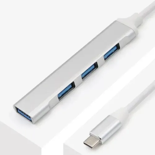 Hub USB tipo C 4 Portas 3.0 e 2.0 USB OTG