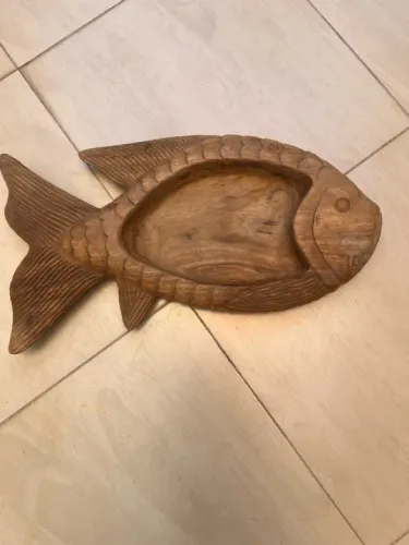 Peixe de madeira 60cm X 30 cm