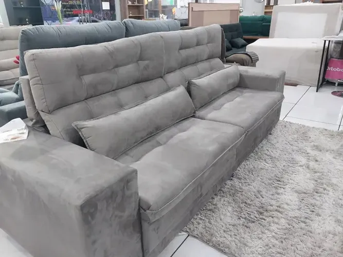PROMOÇÃO - SOFÁ MACIO E BARATO - SOFA NOVO GRANDE- SOFÁ RETRÁTIL E RECLINÁVEL 